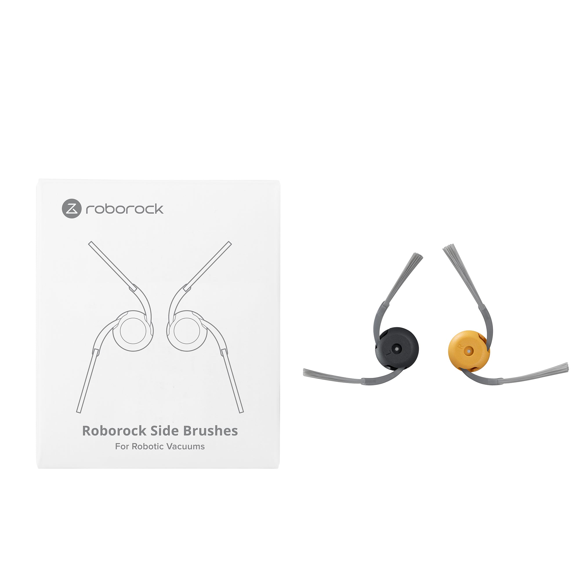 Roborock sidoborstar, 2-pack för Qrevo Curv & Qrevo 2 Flow